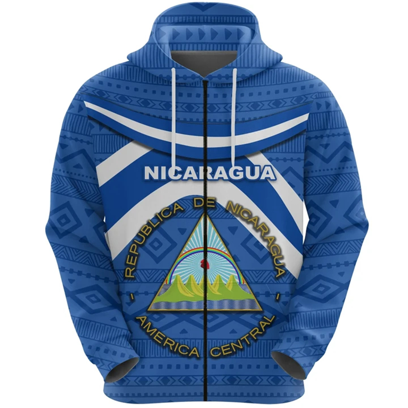 Street Fashion Zip Up Hoodie - بلوزات بغطاء رأس ، نمط الهيب