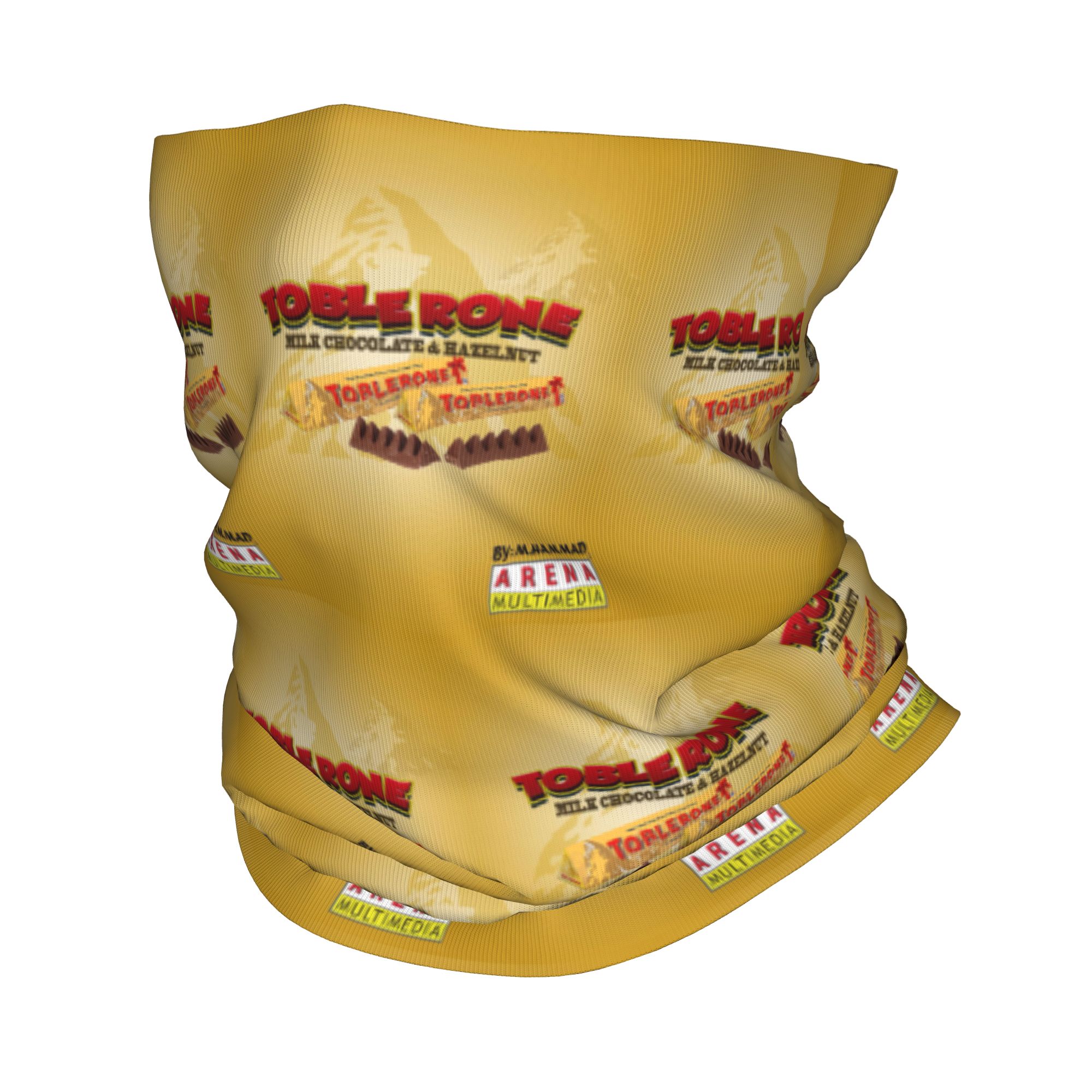 Balaclava Face Mask - وشاح للرقبة مطبوع عليه شوكولاتة توبليرون