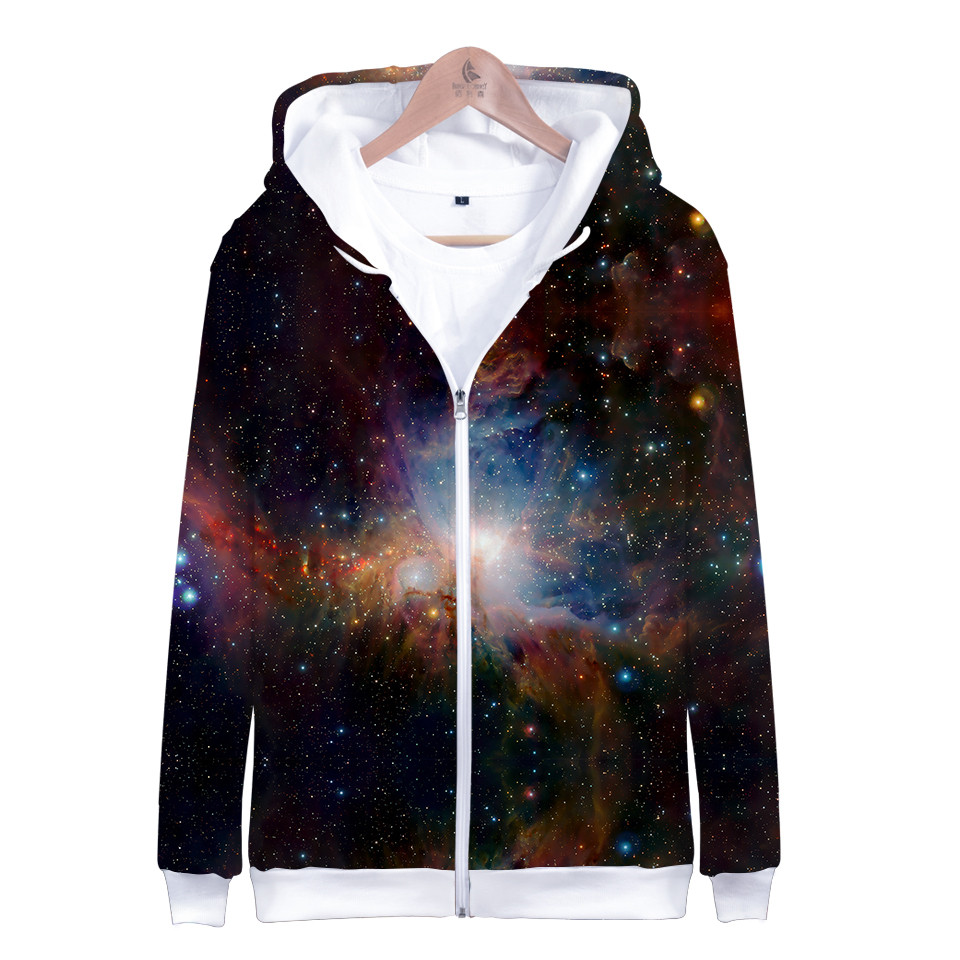 سترة هوديز بطبعة ثلاثية الأبعا - مراجعة Street Fashion Zip Up Hoodie وسعره