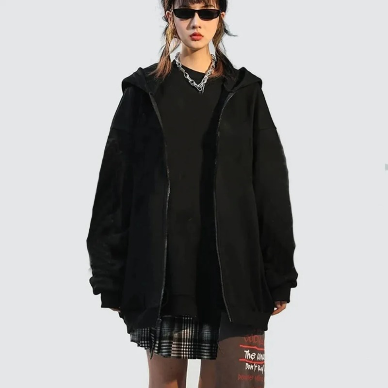 شارع العليا هوديي الرجال بلون  - مراجعة Street Fashion Zip Up Hoodie وسعره
