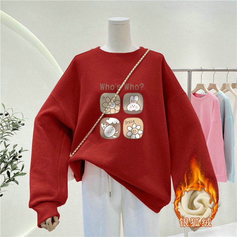 بلوزة نسائية بأسلوب مريح برقبة - مراجعة Oversized Crewneck Fleece وسعره