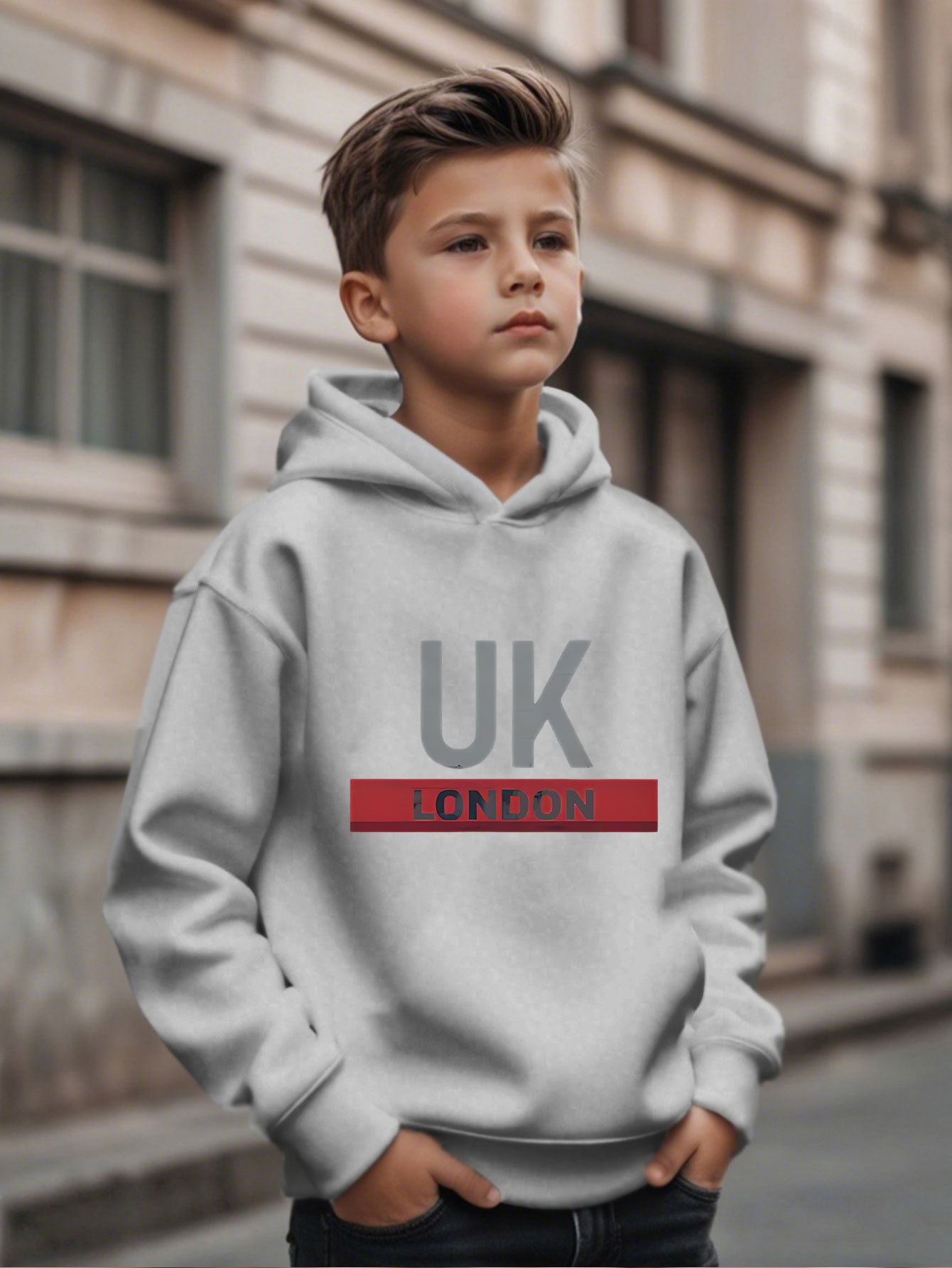 هودي مطبوع من لندن، المملكة ال - مراجعة Street Fashion In London وسعره
