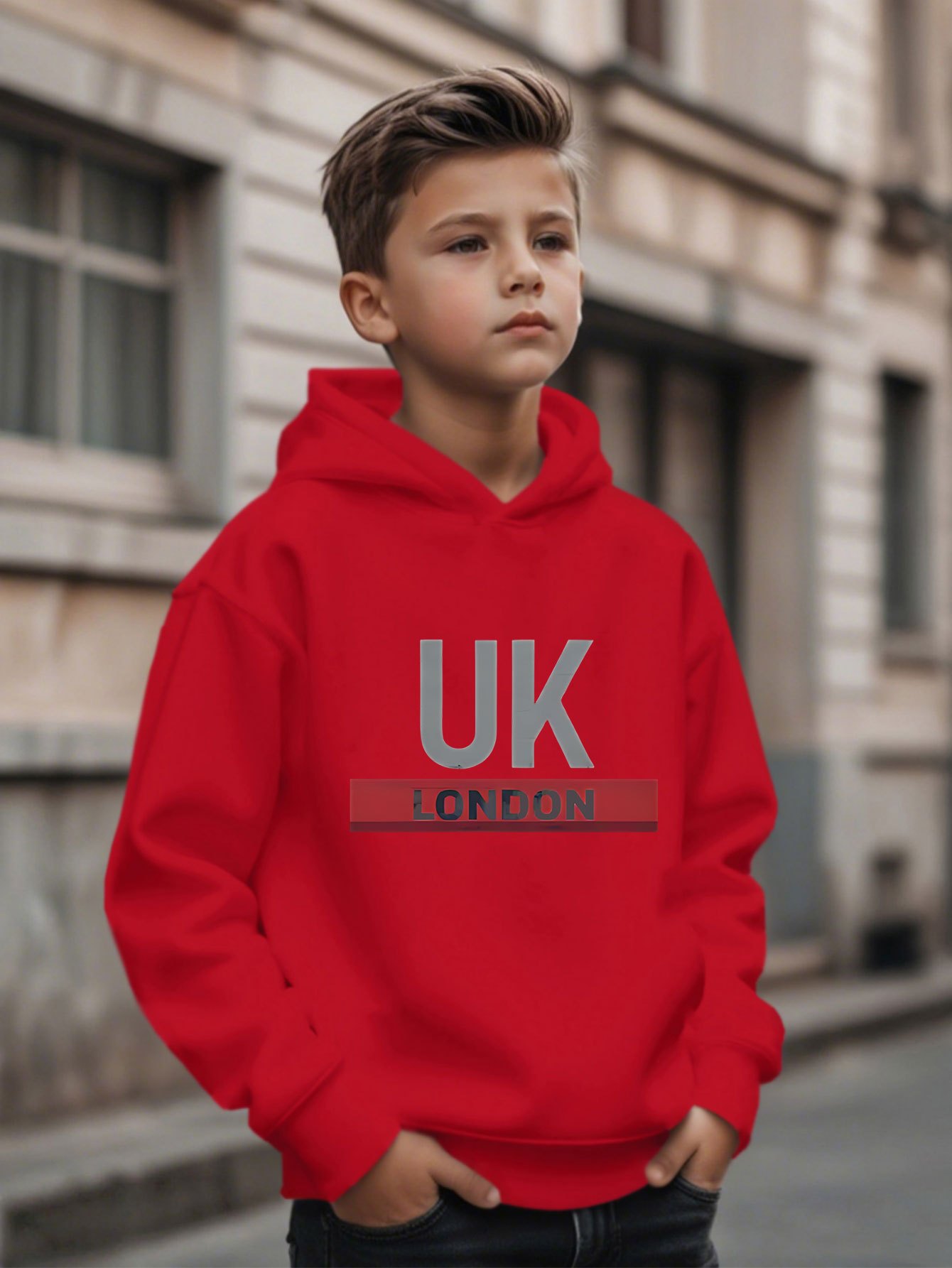 هودي مطبوع من لندن، المملكة ال - مراجعة Street Fashion In London وسعره