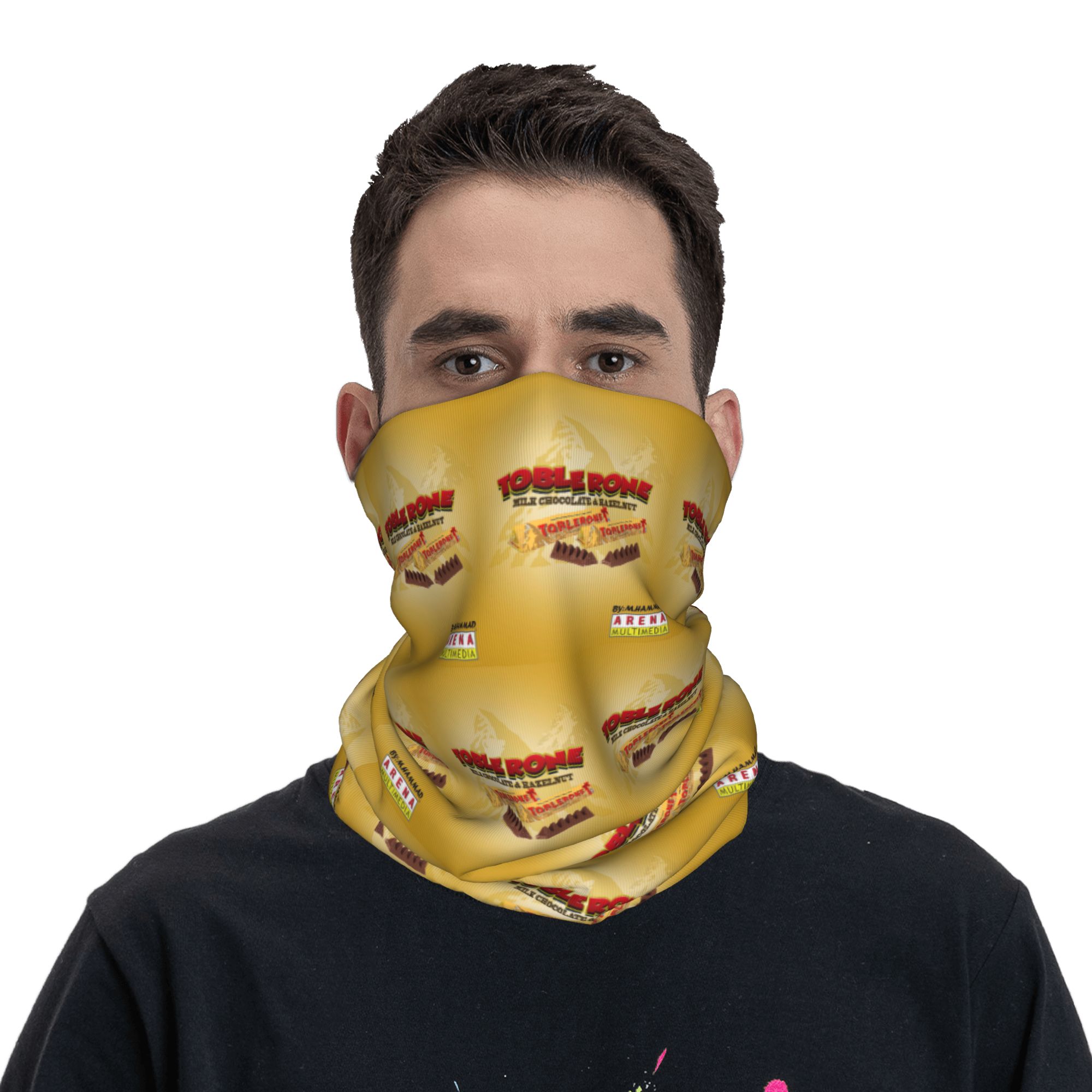 وشاح للرقبة مطبوع عليه شوكولات - مراجعة Balaclava Face Mask وسعره