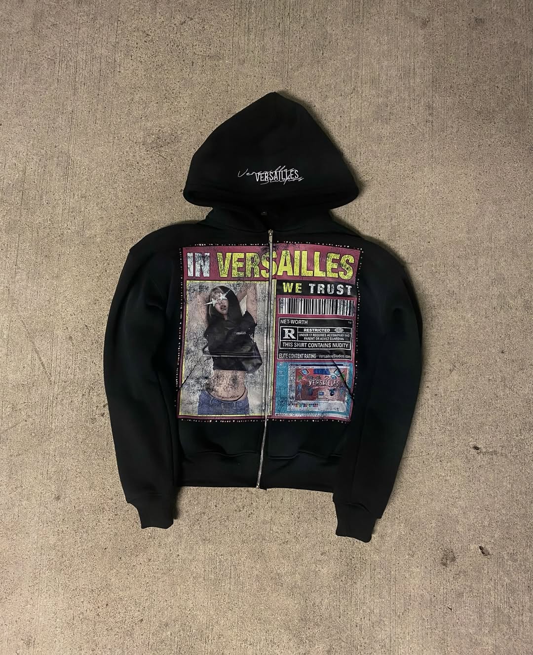 هودي بطبعة مطبوعة بأسلوب ريترو - مراجعة Street Fashion Zip Up Hoodie وسعره