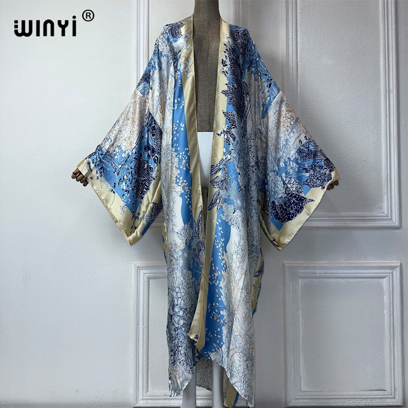 فستان كيمونو مطبوع بوهيمي من W - مراجعة Street Fashion Dubai وسعره