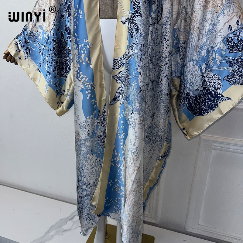 فستان كيمونو مطبوع بوهيمي من W - مراجعة Street Fashion Dubai وسعره