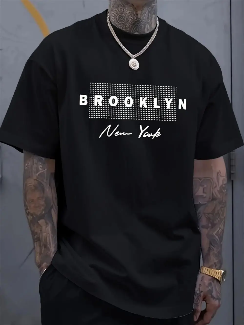 قميص رجالي مطبوع عليه حروف نيو - مراجعة Street Fashion Of New York وسعره
