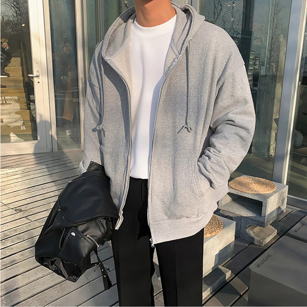 هودي رجالي من هاي ستريت بلون م - مراجعة Street Fashion Zip Up Hoodie وسعره