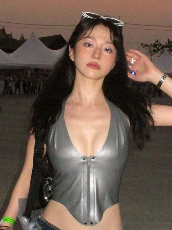 توب نسائي مثير بفتحة صدر عميقة - مراجعة Fashion Street Night وسعره