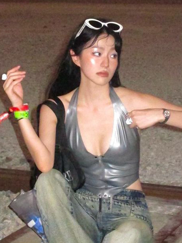 توب نسائي مثير بفتحة صدر عميقة - مراجعة Fashion Street Night وسعره