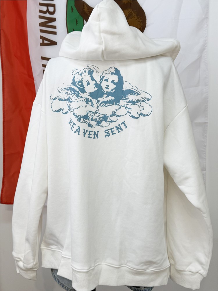هوديز نسائية بيضاء عتيقة الطرا - مراجعة Street Fashion Zip Up Hoodie وسعره