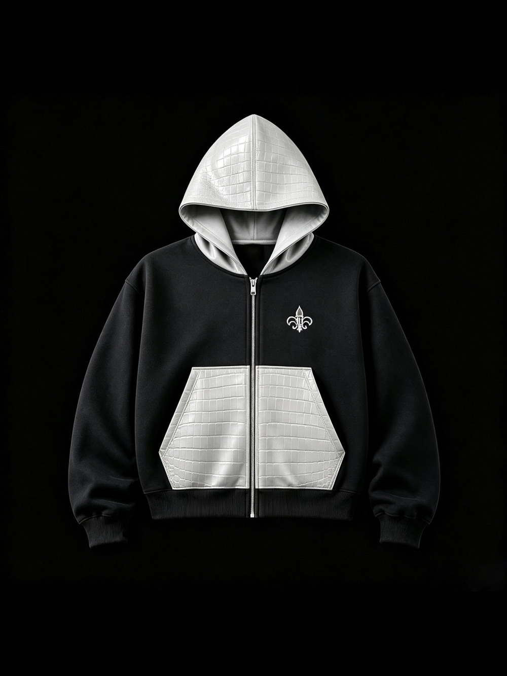 سترة بقلنسوة من جلد التمساح لل - مراجعة Street Fashion Zip Up Hoodie وسعره