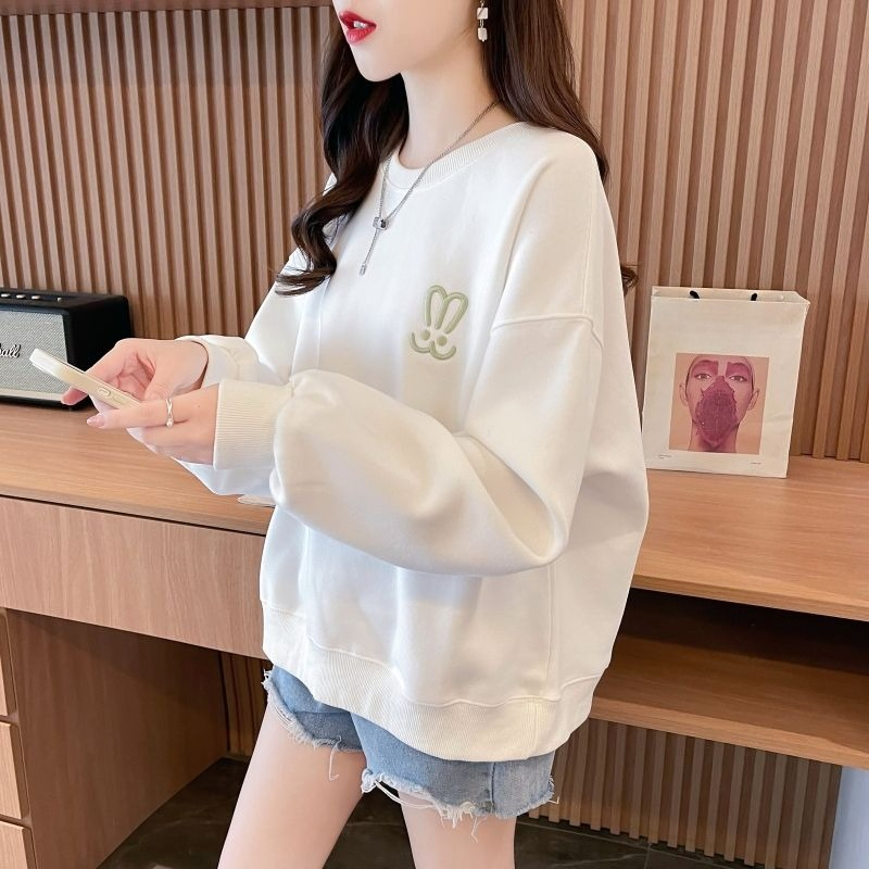 سترة نسائية خفيفة الوزن بياقة  - مراجعة Oversized Crewneck Fleece وسعره