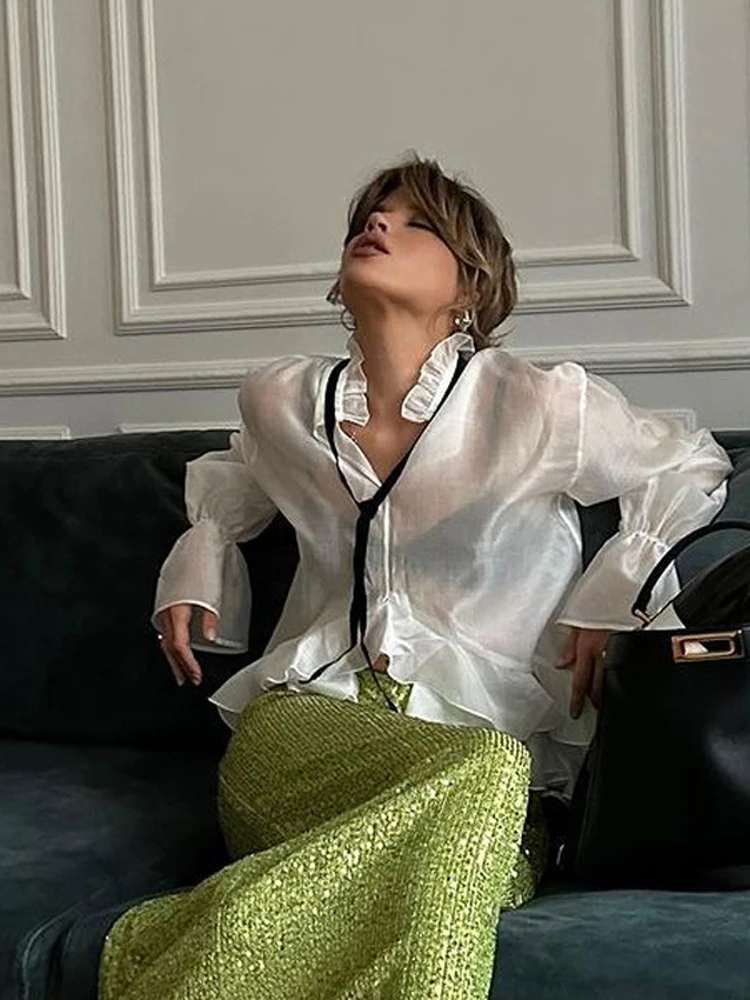 بلوزة نسائية مثيرة بكشكشة وأرب - مراجعة Fashion Street Night وسعره