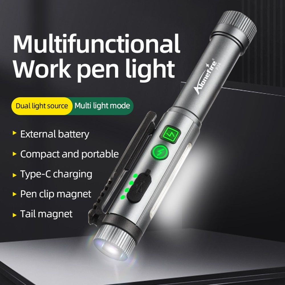 2-in-1 COB القلم ضوء العمل LED - مراجعة Street Fashion Blog وسعره